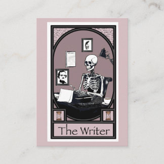"Der Schriftsteller" Tarot-Kartendesign Visitenkarte