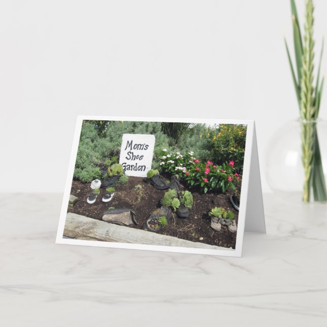Der Schuh-Garten der Mama Karte (Vorderseite)