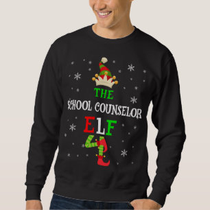 Der Schulberater Elf Weihnachten Elf Matching Fa Sweatshirt