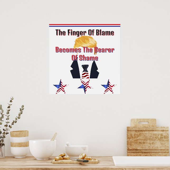 Der Schuldner des Trump-Posters Poster (Küche)