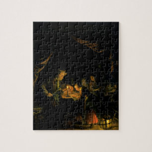 Der Schulmeister, 1660-65 (Öl auf Platte)