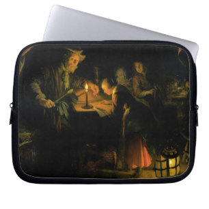 Der Schulmeister, 1660-65 (Öl auf Platte) Laptopschutzhülle