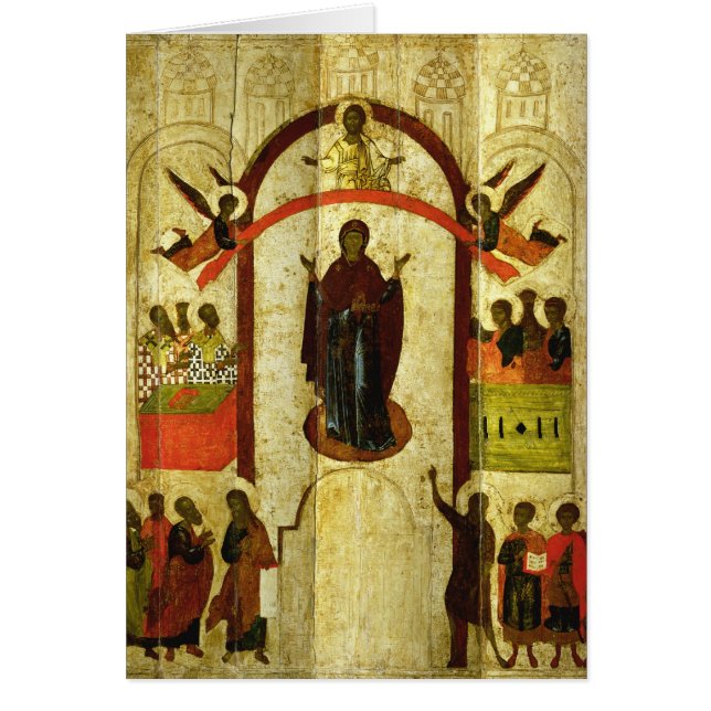 Der Schutz der Theotokos Russeikone (Vorne)