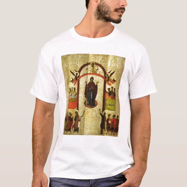 Der Schutz der Theotokos Russeikone T-Shirt (Vorderseite)