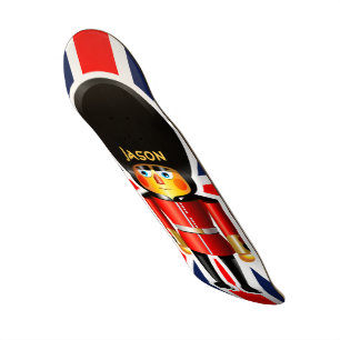 Der Schutz-Soldat-Cartoon der Königin Skateboard