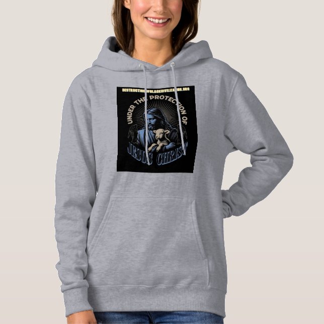 DER SCHÜTZENDE JESUS HOODIE (Vorderseite)