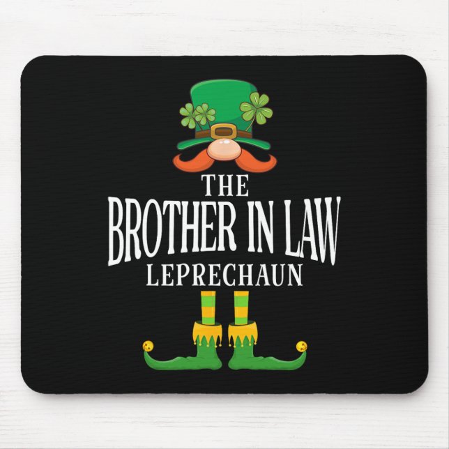 Der Schwager Leprechaun St Patricks Day Matc Mousepad (Vorne)
