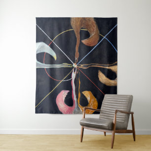 Der Schwan 7 Hilma af Klint Wandteppich