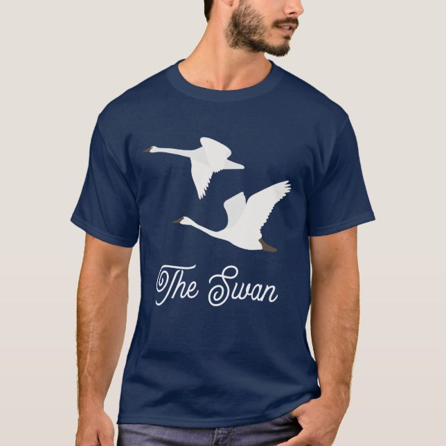 Der Schwan-Farbbereich T-Shirt (Vorderseite)