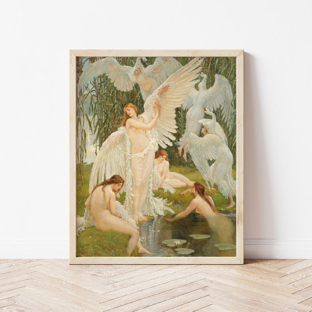 Der Schwan Maidens | Walter Crane Poster (Von Creator hochgeladen)