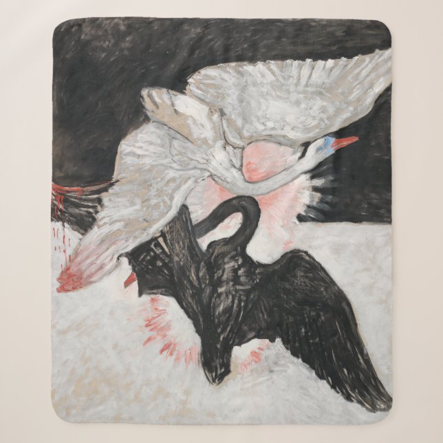 Der Schwan, Nr. 2 | Hilma af Klint | Sherpadecke (Vorderseite)