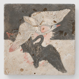 Der Schwan, Nr. 2 | Hilma af Klint | Steinuntersetzer
