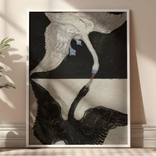 Der Schwan von Hilma Af Klint Vintage-Kunst Poster