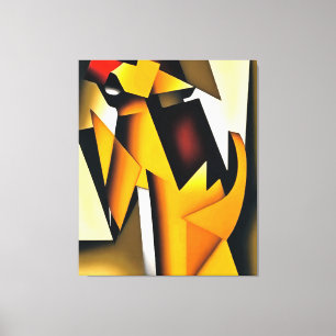 Der Schwanz, der die geometrische Abstrakte Kunst Leinwanddruck