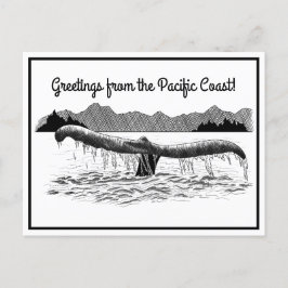 Der Schwanz der Wale Postkarte