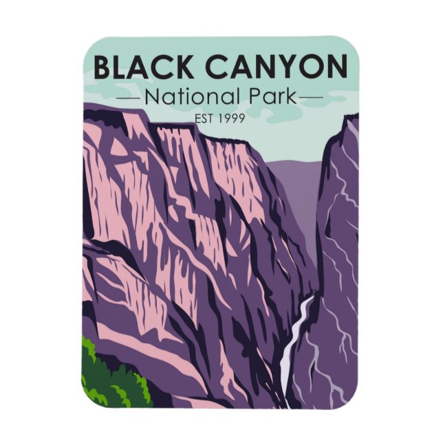 Der Schwarze Canyon des Gunnison-Nationalparks Vin Magnet (Vertikal)