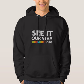 Der schwarze Hoodie FBC Männer mit Farblogo
