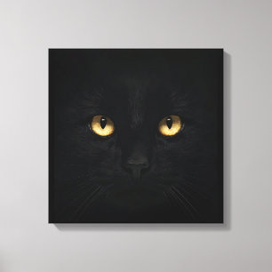 Der schwarze Katzenleinwanddruck Leinwanddruck