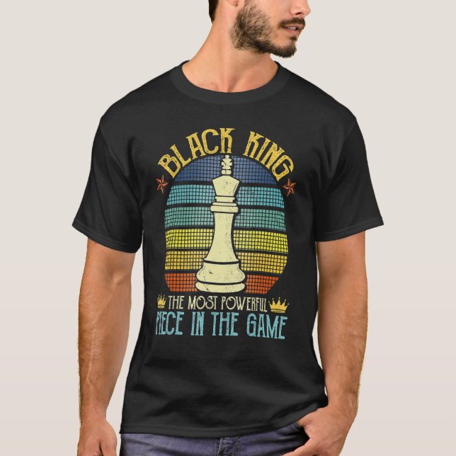 Der schwarze König das mächtigste Stück in der Gam T-Shirt (Vorderseite)