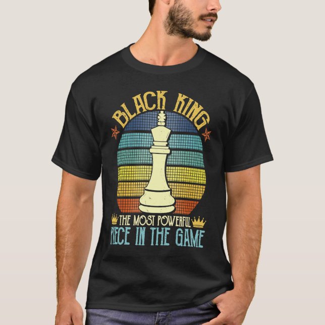 Der schwarze König das mächtigste Stück in der Gam T-Shirt (Vorderseite)