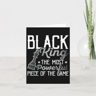Der schwarze König ist das mächtigste Stück in den Karte