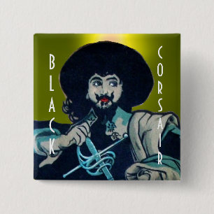 Der schwarze KORSAIR-Edelstein gelb Button