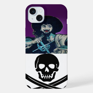 DER SCHWARZE KORSAREN-TOTENKOPF GEKREUZTES SCHWERT iPhone HÜLLE