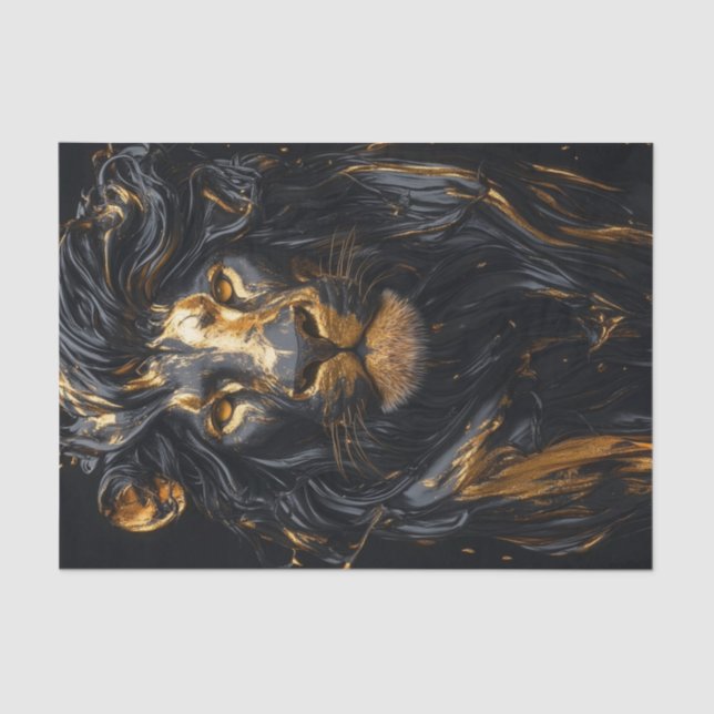 Der Schwarze Löwe King4 Seidenpapier (Vorderseite)