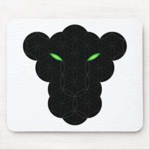 Der schwarze Panther des Lebens - Heilige Tiere 01 Mousepad