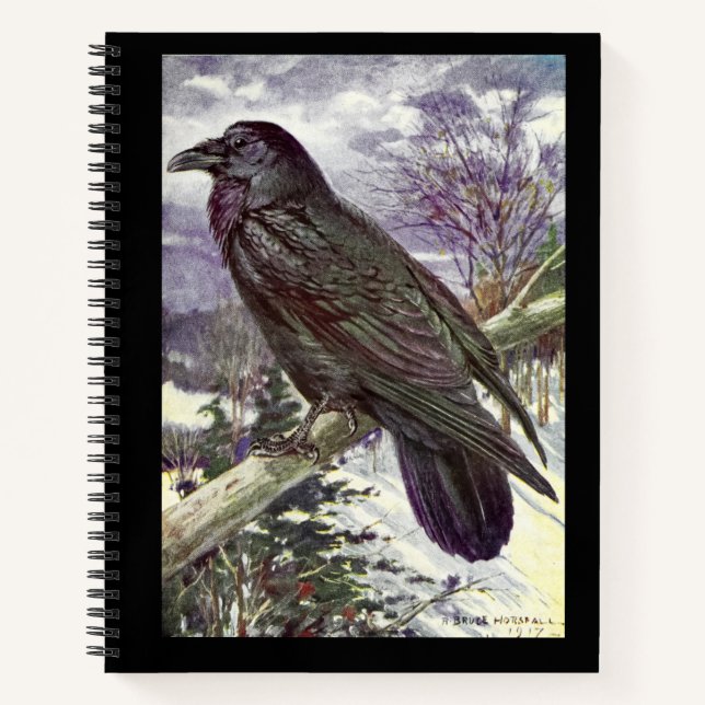 Der schwarze Vogel Notizbuch (Vorderseite)