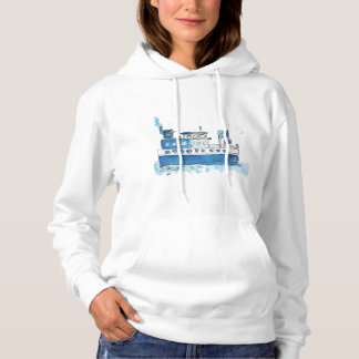 Der Schweiss-Shirt der Fischerboot-Frauen Hoodie