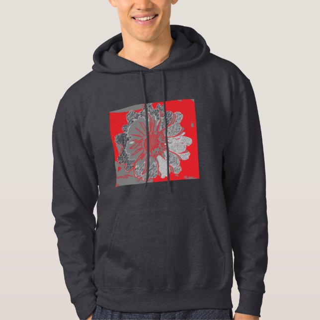 Der Schweiss-Shirt der grauen Männer Hoodie (Vorderseite)