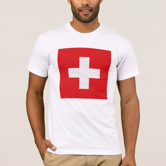 Der Schweiz Flagge T-Shirt (Vorderseite)