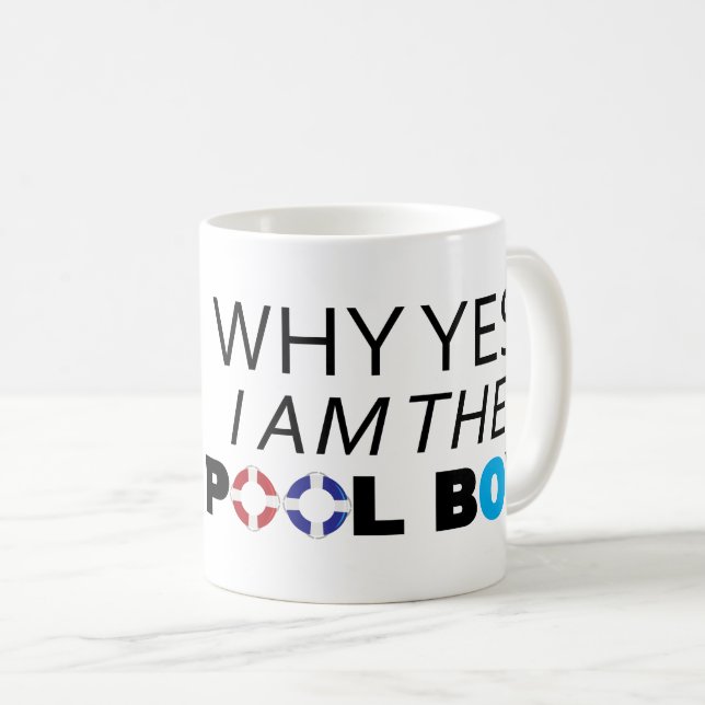 Der Schwimmbäder Warum Ja, ich bin ein lustiger Sc Kaffeetasse (VorderseiteRechts)
