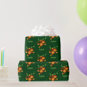 Der Schwingen des Affen-Dschungels Hinzufügen eine Geschenkpapier