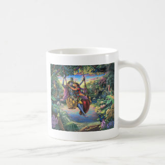 Der Schwingen-Zeitvertreib - Radha und Krishna Kaffeetasse