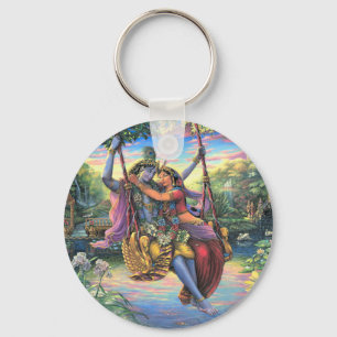 Der Schwingen-Zeitvertreib - Radha und Krishna Schlüsselanhänger