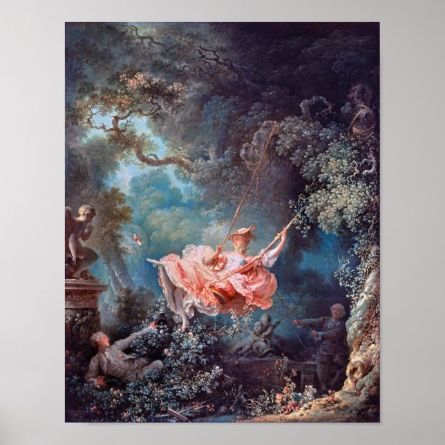 Der Schwung, Fragonard Poster (Vorne)
