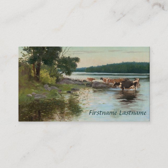 Der See-Ansicht-Visitenkarten Keinänens Visitenkarte (Vorderseite)