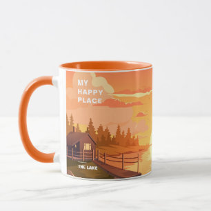 Der See ist mein glücklicher Ort Tasse
