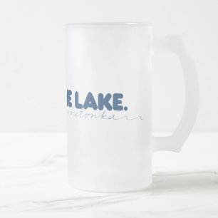 Der See - Minnetonka Bier-Tasse Mattglas Bierglas
