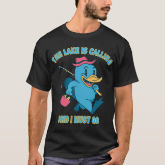 Der See Ruft, Angeln, Angler, Fischen T-Shirt