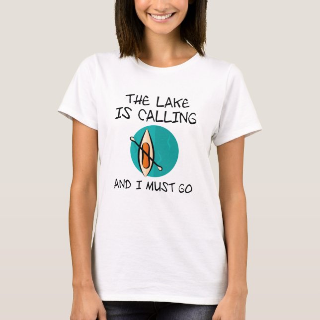 Der See ruft T-Shirt (Vorderseite)