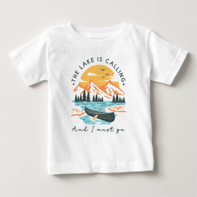 Der See ruft und ich muss gehen Baby T-shirt (Vorderseite)