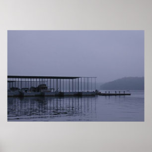 Der See vor Morgengrauen Poster