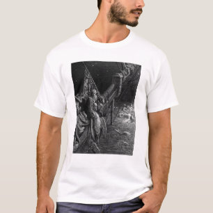 Der Seemann starrt die Schlangen im Ozean an T-Shirt