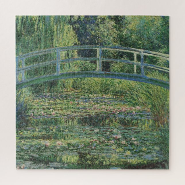Der Seerosenteich, Landschaftsölgemälde, Monet (Vertikal)