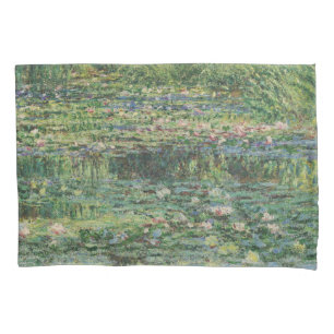 Der Seerosenteich, Landschaftsölgemälde, Monet Kissenbezug