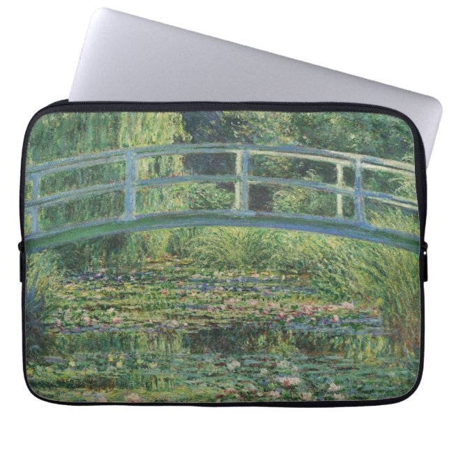 Der Seerosenteich, Landschaftsölgemälde, Monet Laptopschutzhülle (Vorderseite)