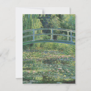 Der Seerosenteich, Landschaftsölgemälde, Monet Postkarte